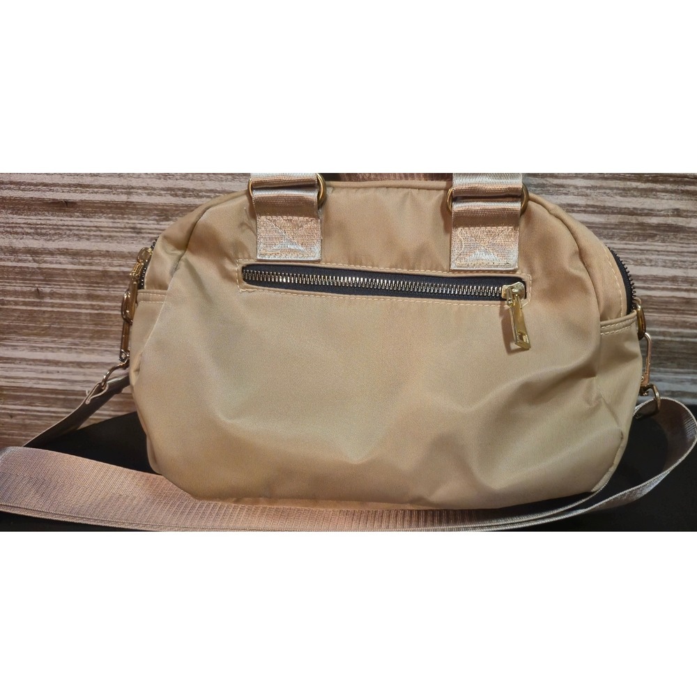 Beverly Hills Polo Club gold Nylon Crossbody Bag Gold Hardware Multi-compartment - Picture 3 of 8